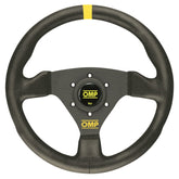 OMP Trecento Steering Wheel - Small Suede (Black) Leather